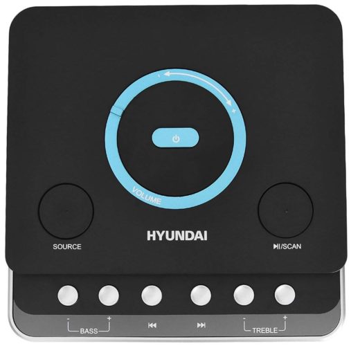 Музыкальный центр Hyundai H-MC320 - разъемы и интерфейсы: вход аудио (стерео), USB Type-A