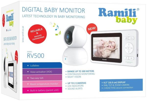 Видеоняня Ramili Baby RV500 - диагональ экрана: 4.3 "