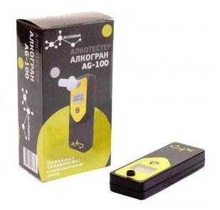 Алкотестер Alcogran AG-100 - продув с мундштуком