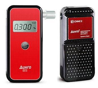 Алкотестер Динго E-010 - автовыключение, подключение к ПК/телефону, индикатор разряда батареи