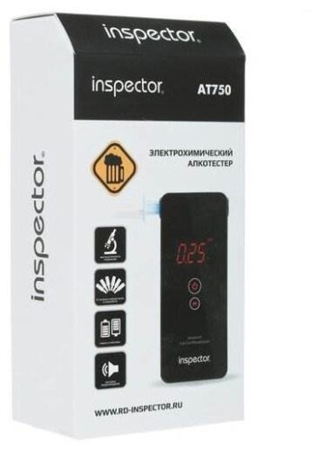 Алкотестер Inspector AT750 - автовыключение, индикатор разряда батареи