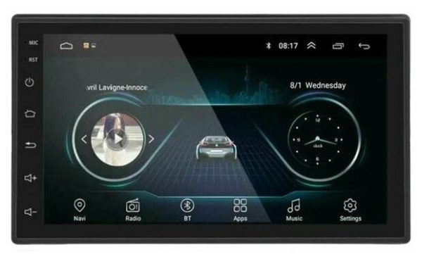 Автомагнитола андроид 2din 7 дюймов 1Gb/16gb Android магнитола, магнитола для авто Андройд (WiFi, Bluetooth, GPS, USB, AUX - gPS