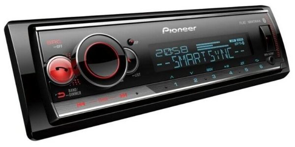 Автомагнитола Pioneer MVH-S520BT - выходы: аудиовыход, PreAmp тыл, PreAmp фронт