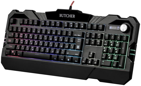 Игровая клавиатура Defender Butcher GK-193DL - тип клавиатуры: мембранная