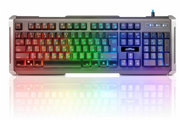 Игровая клавиатура Defender Chimera GK-280DL - подсветка: подсветка клавиш, зональная настройка подсветки клавиш