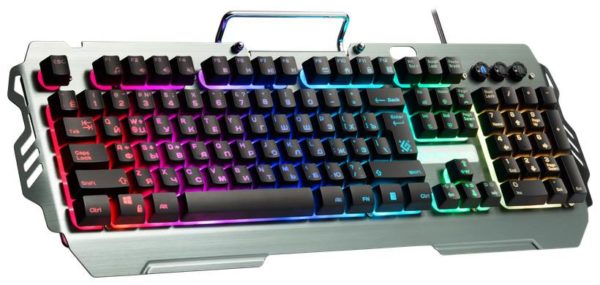 Игровая клавиатура Defender Renegade GK-640DL RU RGB Silver USB - тип клавиатуры: мембранная
