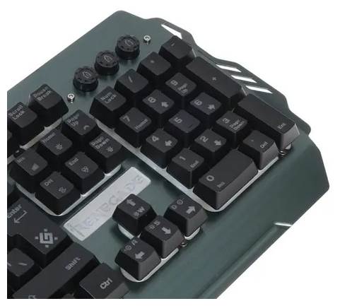 Игровая клавиатура Defender Renegade GK-640DL RU RGB Silver USB - цвет: серый