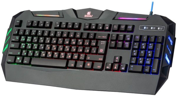 Игровая клавиатура Defender Werewolf GK-120DL - размеры: 483x30x214 мм, вес: 870 г