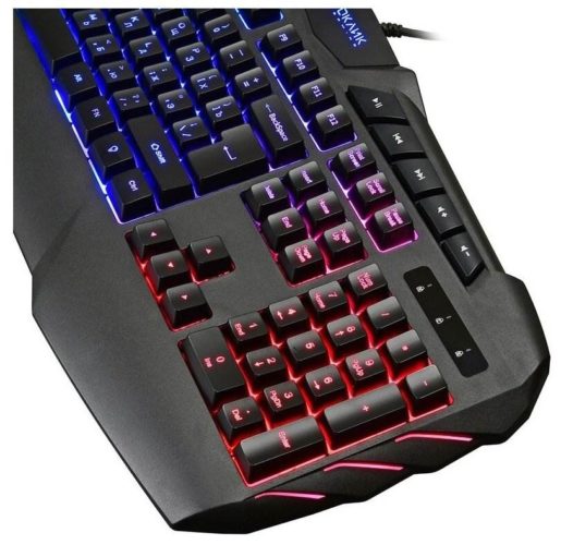 Игровая клавиатура OKLICK 777G PSYCHO Black USB - подсветка: подсветка клавиш