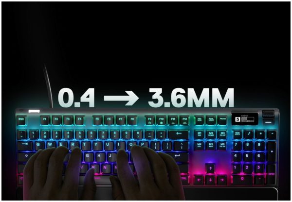Игровая клавиатура SteelSeries Apex Pro - количество дополнительных клавиш: 2