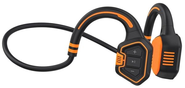 Спортивные наушники водозащищенные ZDK Openear Wave - цвет товара: оранжевый/черный, бирюзовый/черный