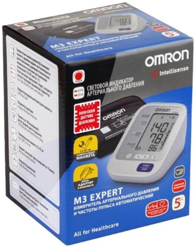Тонометр Omron M3 Expert - адаптер питания в комплекте