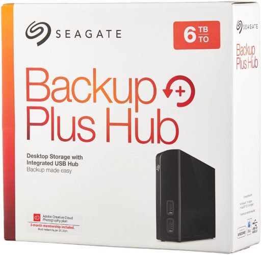 Внешний HDD Seagate Backup Plus Hub - материал корпуса: пластик