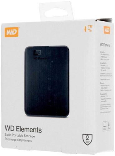 Внешний HDD Western Digital WD Elements SE 1 TB, черный