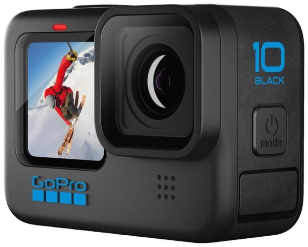 Экшн-камера GoPro HERO10 Black, 23.6МП, 5312x2988, 1720 мА·ч - функции и технологии: режим веб-камеры, циклическая запись, авто баланс белого