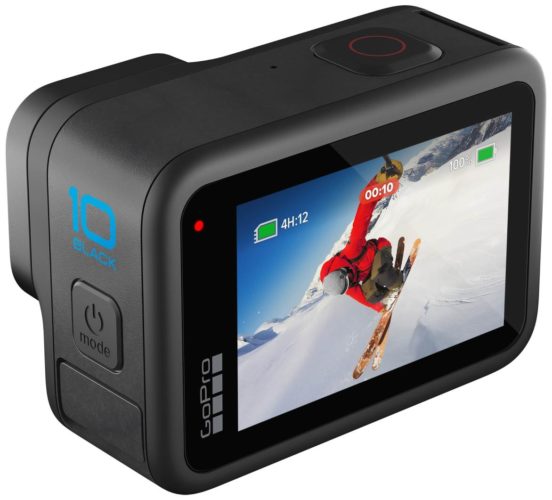 Экшн-камера GoPro HERO10 Black, 23.6МП, 5312x2988, 1720 мА·ч - матрица: 23.6 МП