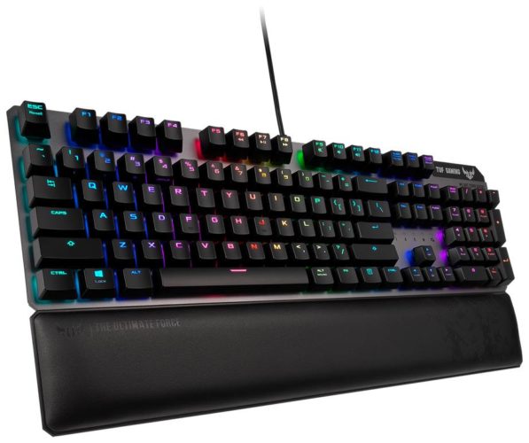 Игровая клавиатура ASUS TUF Gaming K7 Linear switch - подсветка: подсветка клавиш, зональная настройка подсветки клавиш