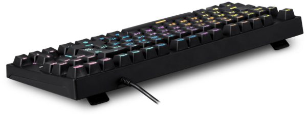 Игровая клавиатура Defender Blitz GK-240L RU Rainbow Black USB - цвет: черный