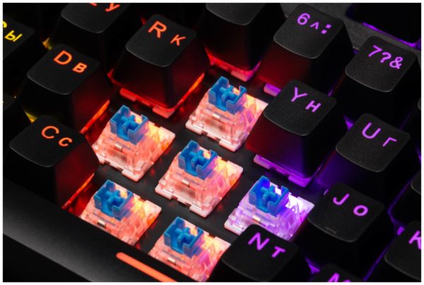 Игровая клавиатура Defender Blitz GK-240L RU Rainbow Black USB - количество дополнительных клавиш: 12
