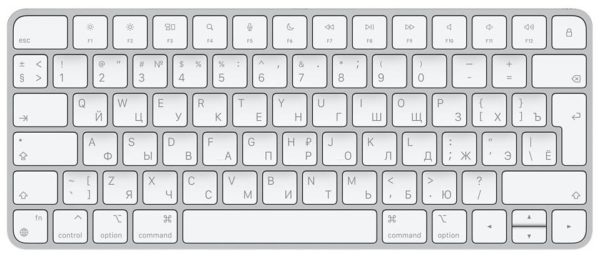 Клавиатура Apple Magic Keyboard 2021 (MK2A3RS/A) - назначение: для настольного компьютера, для ноутбука, для планшета, для устройств Apple, для смартфона