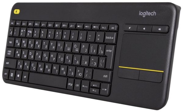 Клавиатура Logitech K400 Plus - тип клавиатуры: мембранная, беспроводная