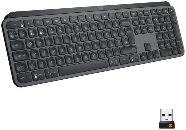 Клавиатура Logitech MX Keys - размеры: 430x20x131 мм, вес: 810 г
