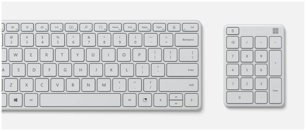 Клавиатура Microsoft Number Pad Bluetooth - цвет: серый