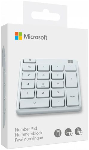 Клавиатура Microsoft Number Pad Bluetooth - общее количество клавиш: 18