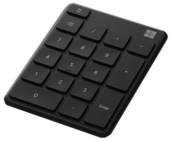 Клавиатура Microsoft Number Pad Bluetooth - размеры: 82x9x110 мм, вес: 78 г