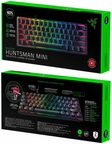 Клавиатура Razer Huntsman Mini, Black (Red Switch) - тип клавиатуры: оптическая, механическая