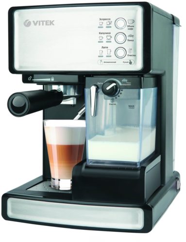 Кофеварка рожковая VITEK VT-1514 - тип используемого кофе: молотый