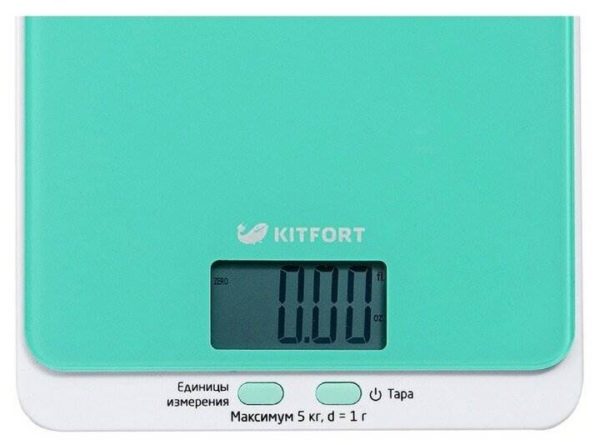 Кухонные весы Kitfort КТ-803 - функции: автоматическое выключение, измерение объема жидкости, тарокомпенсация