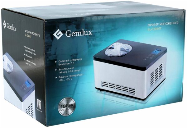 Мороженица Gemlux GL-ICM507 - таймер