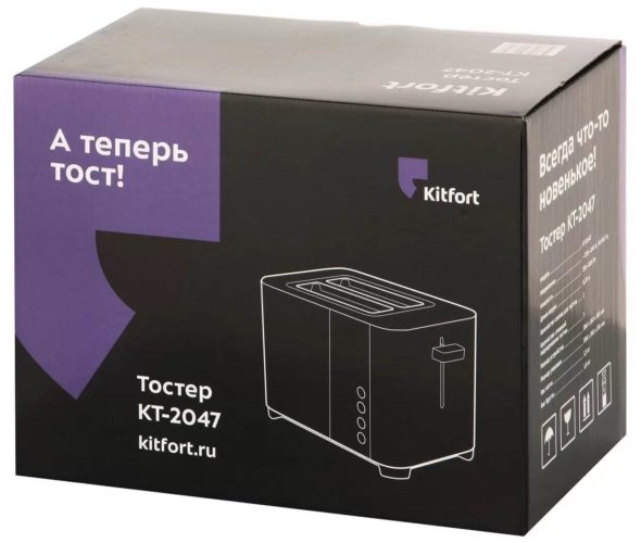 Тостер Kitfort KT-2047 - длина шнура: 75 см