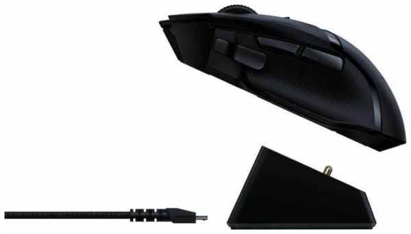 Беспроводная игровая мышь Razer Basilisk Ultimate с зарядной станцией - особенности: возможность шифрования данных, подсветка