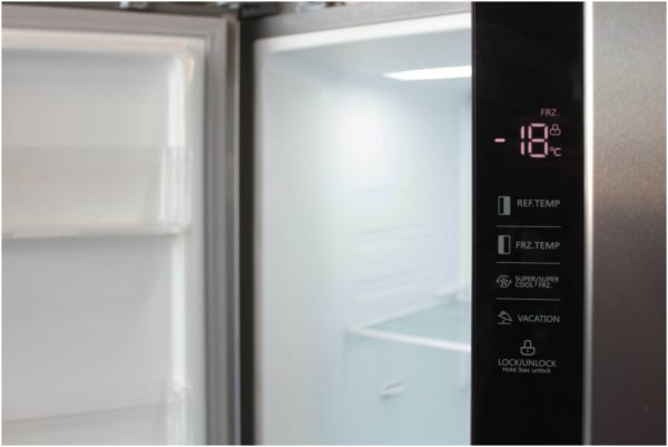 Холодильник Бирюса SBS 587 I сталь - размораживание: No Frost