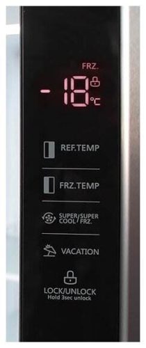 Холодильник Бирюса SBS 587 I сталь - мощность замораживания: 10 кг/сутки