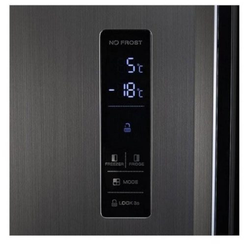 Холодильник Leran SBS 300 IX NF, нержавеющая сталь - объем морозильной камеры: 145 л