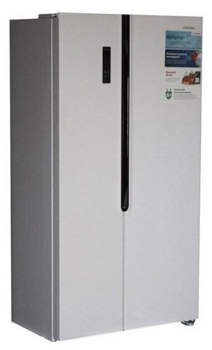 Холодильник Leran SBS 300 IX NF, нержавеющая сталь - дополнительные функции: защита от детей, индикация температуры