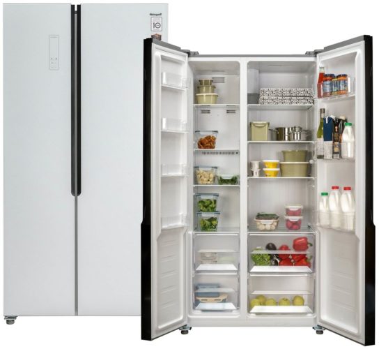 Холодильник Weissgauff WSBS 500 NF Inverter - дополнительные функции: защита от детей, индикация температуры