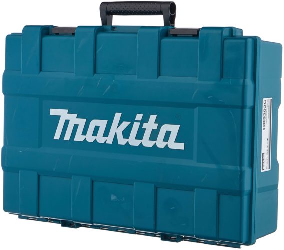 Перфоратор Makita HR5202C, 1510 Вт - особенности конструкции: индикатор износа угольных щеток, предохранительная муфта, фиксация шпинделя