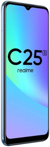 Смартфон realme C25S 4/64 ГБ, Dual nano SIM, water blue - диагональ экрана: 6.5" и больше