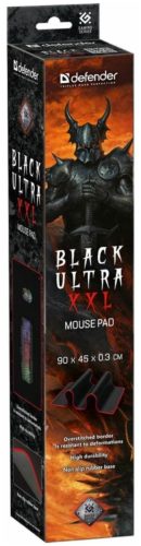 Коврик Defender Black Ultra XXL (50564) черный - дополнительные функции: прошитые края