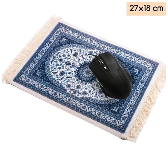 Коврик для мыши, игровой коврик для ПК, компьютерный коврик Персидский ковер Эврика (бордовый 27х18 см) - размеры (ШxДxТ): 180x280x5 мм