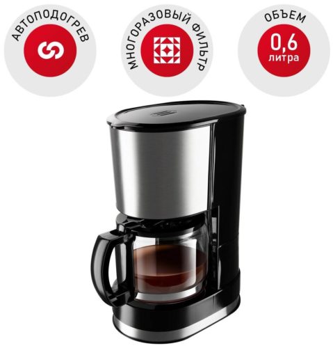 Кофеварка капельная REDMOND RСM-M1507 - тип используемого кофе: молотый