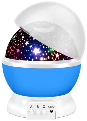 Лампа-ночник звёздное небо Star master, голубой - питание: питание от USB-порта, питание от батареек