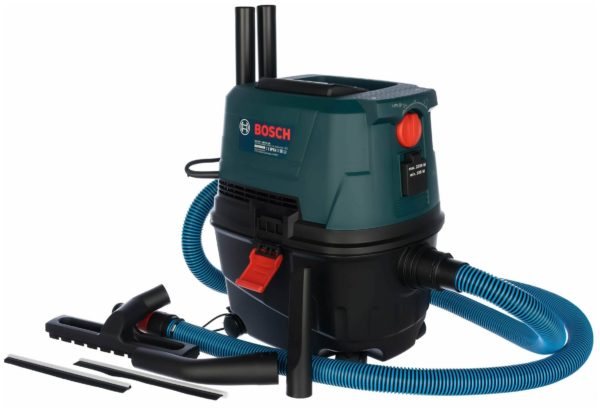 Профессиональный пылесос Bosch GAS 15 PS, 1100 Вт - дополнительные функции: работа на выдув, Розетки для электроинструмента, Функция выдува воздуха