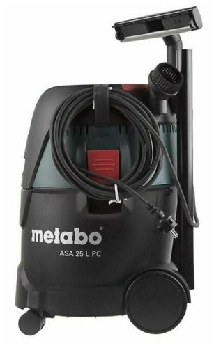 Профессиональный пылесос Metabo ASA 25 L PC, 1250 Вт - расход воздуха: 60 л/с