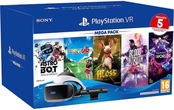 Шлем VR Sony PlayStation VR Mega Pack Bundle - угол обзора: 100°