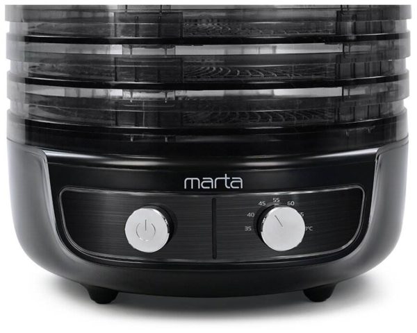 Сушилка MARTA MFD-8015PS - регулировка температуры сушки: есть